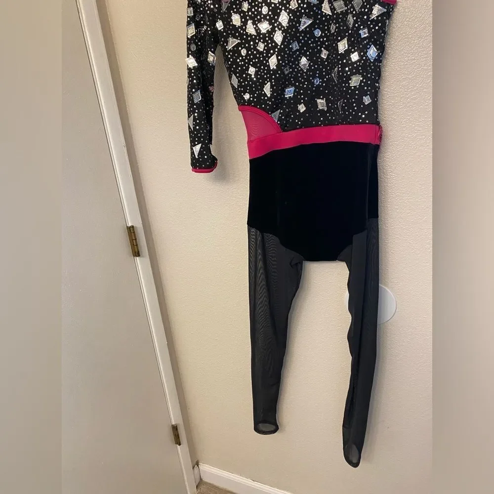 WEISSMAN Dance Costume unitard catsuit jumpsuit Merry Ground 16309 SA-Small adul